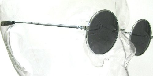 ◆丸メガネ◆サングラス　昭和レトロ復刻版　silver/black