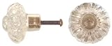 Vintage Style Glass Cabinet Drawer Knob Eclectic, Set of 6