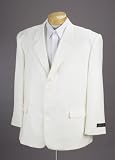 Gianni Vironni 4 Button Single Breasted Business Dress Suit Cream Sizes 38-52