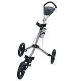 Deluxe Lightweight 3 Wheel Golf Trolley (Silver)