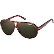 Carrera 14/S Men's Aviator Full Rim Lifestyle Sunglasses w/ Free B&F Heart Sticker Bundle - Dark Havana/Brown
