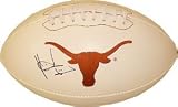 Vince Young Signed Texas Longhorns Embroidered Football