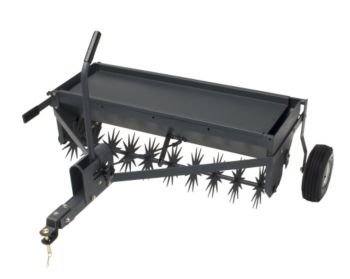 Precision Products TDSA42PT 42-Inch Spike Aerator / Drop Spreader Combo with Pneumatics & Weight Tray