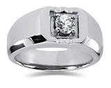 0.50 CTW Men's Diamond Ring in Platinum