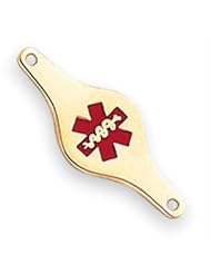 14k Gold Medical Jewelry ID Plate