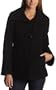 Jessica Simpson Women's Single Breasted Coat With Funnel Collar,Black,Small