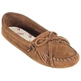 Minnetonka Moccasins: Women's Brown Sued Kiltie Moccasins 102