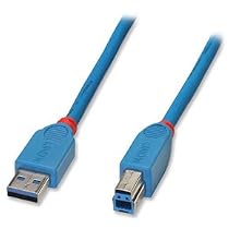 Lindy USB 3.0 Kabel Typ A/B blau 3.0 Superspeed-Kabe - Kabel, 31917