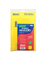 CE: BAZIC 6" X 9.25" (#0) Self Sealing Bubble Mailers Case Pack 48 - DDI