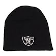NFL CUFFLESS BEANIE KNIT HAT OAKLAND RAIDERS TOQUE BLK