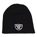 NFL CUFFLESS BEANIE KNIT HAT OAKLAND RAIDERS TOQUE BLK