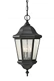 Feiss OL5911BK Martinsville 21" Three Light Outdoor Lantern in Black