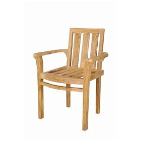 Anderson Teak CHS-011A Classic Stackable Armchair by Anderson Teak