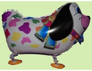 Cute RAINBOW COLOR PUPPY DOG WALKING BALLOON PET AIRWALKER NEW