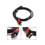 MPF® Mini C HDMI Cable Lead Cord for Nikon SLR D3, D3X, D90, D300S, D700, D3100, D5000, D5100, D7000, DS3, Coolpix AW100, L110, L120, P100, P300, P500, P7000,  P7100, S60, S80, S100, S6000, S6100, S6200, S8000, S8100, S8200 & S9100 Digital Cameras