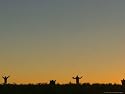 Bolivian Aymaras Raise Their Arms Waiting for the First Rays of Sunlight to Celebrate New Year Photographic Poster Print, 24x18