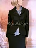 $1785 New MOSCHINO Black Tuxedo Bib Wool Jacket 42 / 8