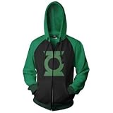 Green Lantern Logo Men's Zip Hooded Sweatshirt