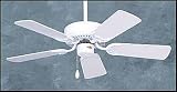 36 Inch Ceiling Fan Appliance White Finish