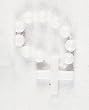 Finger Ring Rosary - White with Nylon - MADE IN ITALY