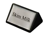 American Metalcraft SIGNSK9 Black Wood Skim Milk Tent Sign, 3 by 1-3/4-Inch