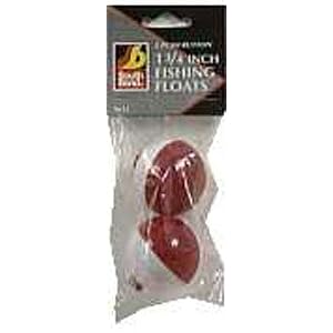 South Bend Sporting Good F7 Push Button Float Red & White 1-3/4" Size