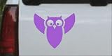 Purple 24in X 20.8in -- Native American Owl Animals Car Window Wall Laptop Decal Sticker