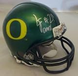 LaMichael James Autographed/Hand Signed Oregon Ducks Riddell Mini Helmet