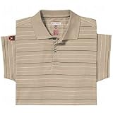 Antigua Mens Desert Dry Stripe Jersey Polos