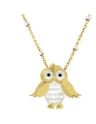 18K Vermeil Ark Owl With Box And Card