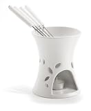 Trudeau Eyelet Chocolate Fondue 6 Piece Set