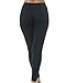 Khanomak Women's Basic Solid Fitted Cotton Capri Cropped Mid Rise Leggings Pants