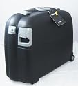Luggage X - 77cm (31") Hard Sided Black Polypropylene Suitcase