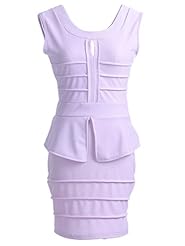 Tiered Peplum Sleeveless  Dress