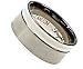 Titanium Ring Matte polish and Shiny. Comfort fit. Width: 10mm