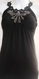 Seductions by Sirens Sexy T Strap Xback Black Top