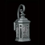 Thomas Lighting PL5203-7 Monaco - Outdoor One Light Wall Lantern, Matte Black Finish with Seedy Glass