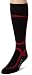 Spyder Men's Wool Performance Ski  Sock (3-Pack), Black/Dark Shadow/Red, X-Large