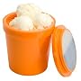 Zak Designs Ice Cream Tub, Orange, Pint Size