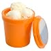 Zak Designs Ice Cream Tub, Orange, Pint Size