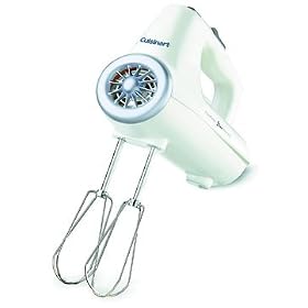 Cuisinart CHM-3 Electronic Hand Mixer 3 Speed, White