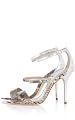Strappy Metallic Sandal