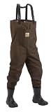 Hodgman Redstone Nylon/Rubber Chest Wader With Cleated Soles, 7