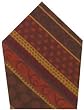 Durable Jacquard 100% Cotton Orange and Brown Napkins 22x22 Inches Set of Six