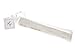 Quasimoon PaperLanternStore.com 8 Inch White Folding Wood Panel Hand Fan with White Organza Bag for Weddings