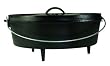 Lodge Logic Pre-Seasoned 12-Quart Camp Dutch Oven with Iron Lid