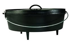 Lodge Logic Pre-Seasoned 12-Quart Camp Dutch Oven with Iron Lid