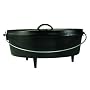 Lodge Logic Pre-Seasoned 12-Quart Camp Dutch Oven with Iron Lid
