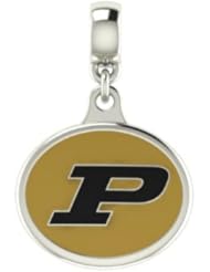 Purdue Boliermakers Collegiate Drop Charm Fits Most European Style Bracelets Including Chamilia, Zable, Troll and More. High Quality Bead in Stock for Immediate Shipping. Officially Licensed