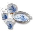 Reutter Porcelain Miniature 4 Piece Blue Delft Set